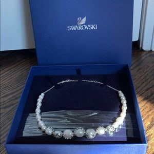 Swarovski pearl and crystal necklace